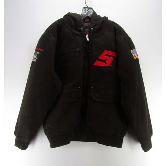 Snapon Jackets & Coats Snap On Tools Jacket Large Bomber Canvas Workwear Heavy American